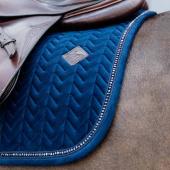 Schabracke Velvet Pearls Marineblau Full Schabracke Velvet Pearls Marineblau Full