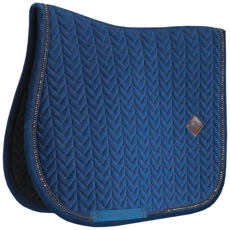 Schabracke Velvet Pearls Marineblau Full