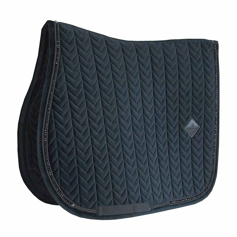 Schabracke Velvet Pearls Schwarz Full