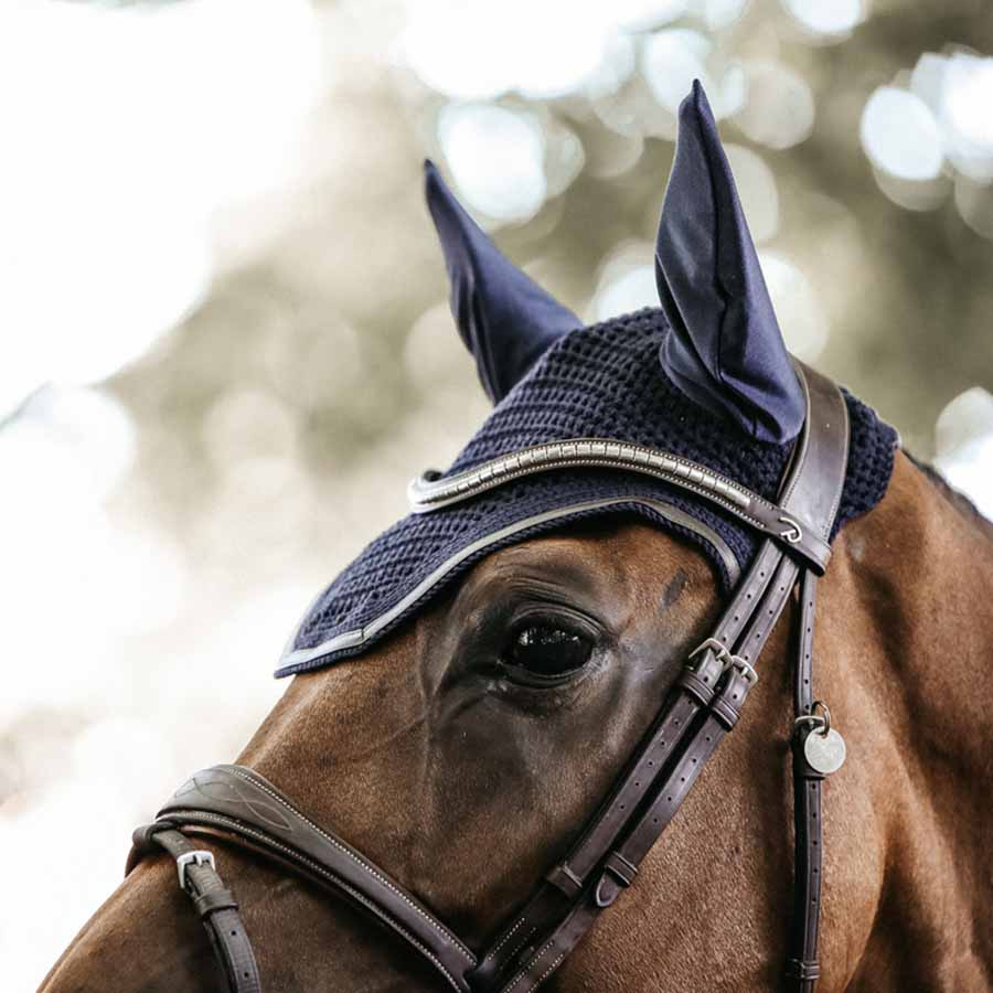 Haube Wellington Leather Marineblau