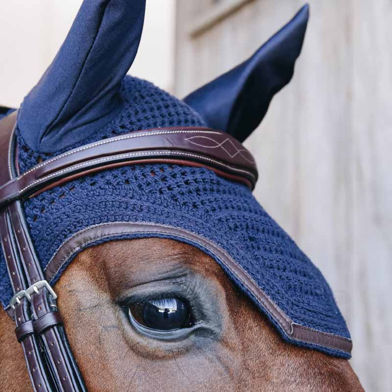 Haube Wellington Leather Marineblau