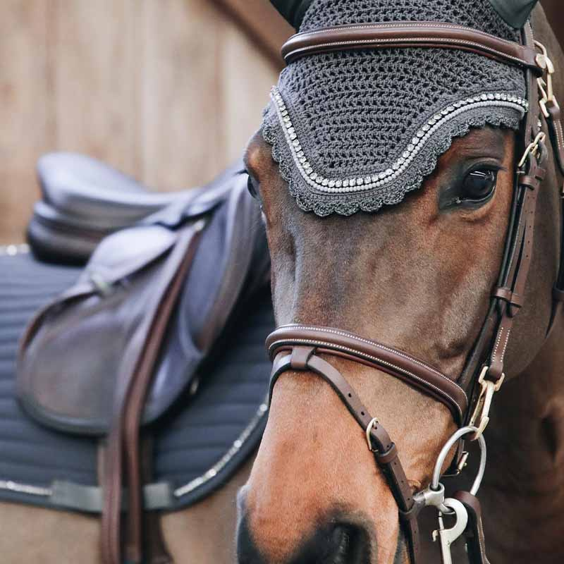 Fliegenhaube Wellington Stein & Perle Soundless Dunkelgrau