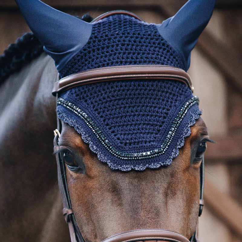 Fliegenhaube Wellington Stein & Perle Soundless Marineblau