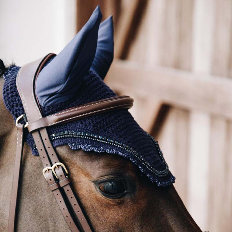 Fliegenhaube Wellington Stein & Perle Soundless Marineblau