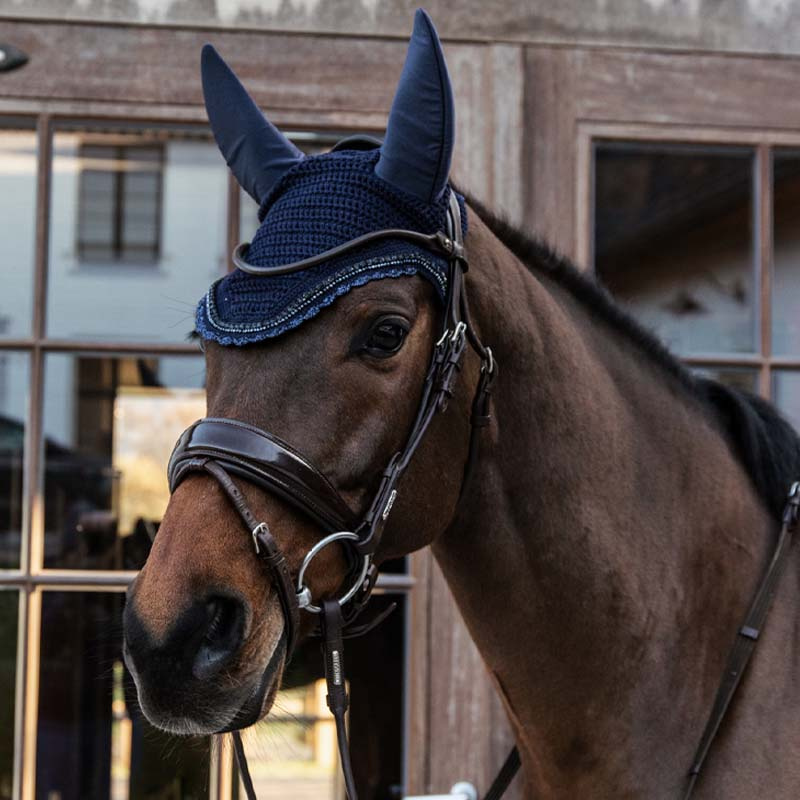 Fliegenhaube Wellington Stein & Perle Soundless Marineblau