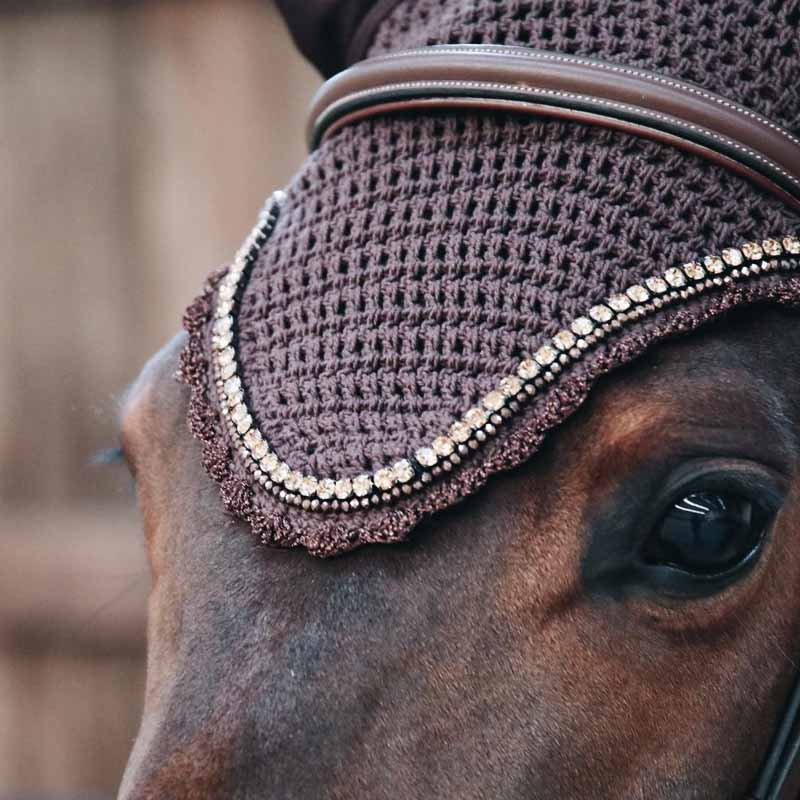 Haube Long Stone & Pearl Braun