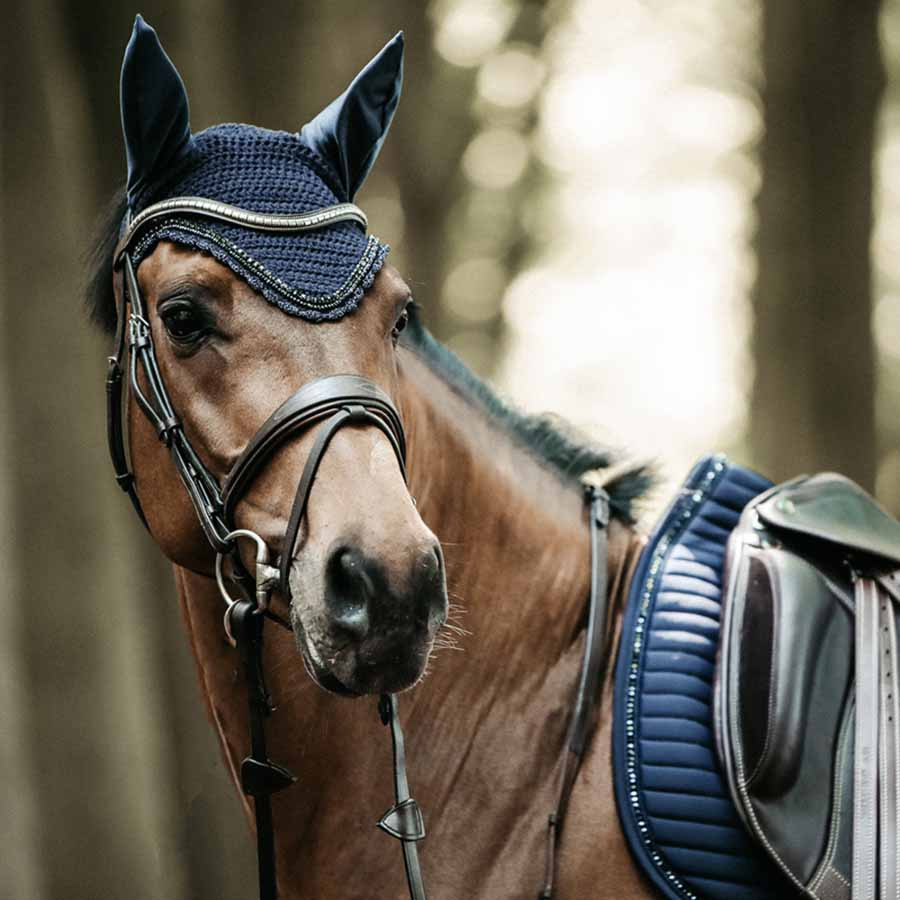 Haube Long Stone & Pearl Marineblau