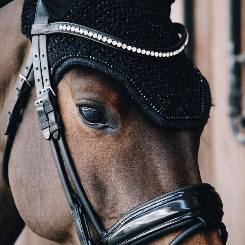 Haube Wellington Glitter Schwarz