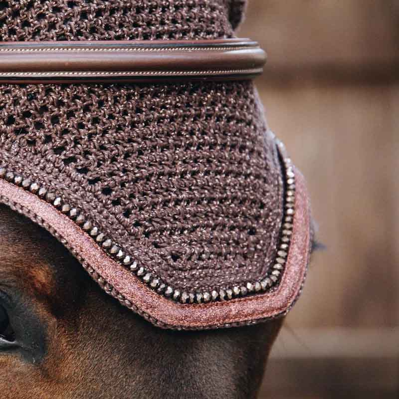 Haube Wellington Glitter Braun