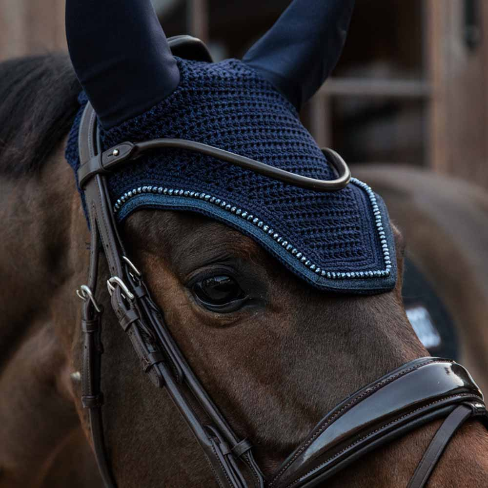 Haube Wellington Glitter Soundless Marineblau