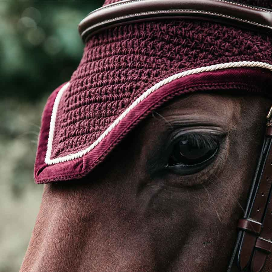 Fliegenhaube Wellington Corduroy Weinrot