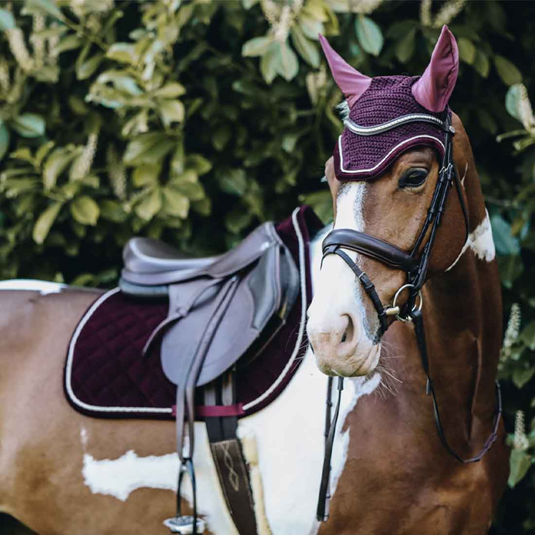 Fliegenhaube Wellington Corduroy Weinrot
