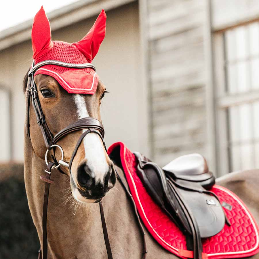 Haube Wellington Velvet Rot