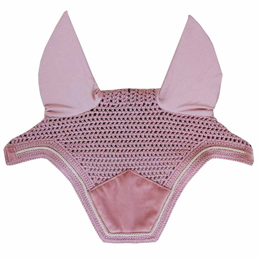 Fliegenhaube Wellington Samt Altrosa