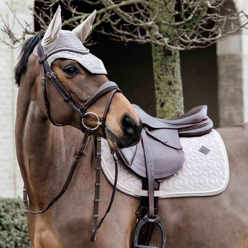 Fliegenhaube Wellington Basic Samt Beige