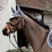 Fliegenhaube Wellington Basic Samt Grau Fliegenhaube Wellington Basic Samt Grau
