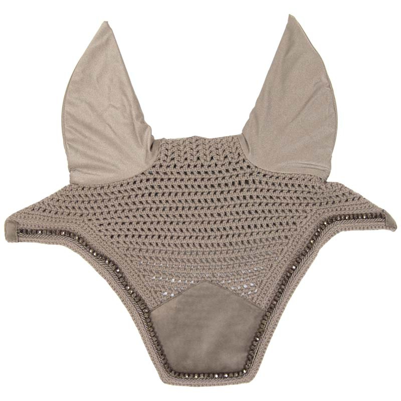 Fliegenhaube Wellington Velvet Pearls Beige