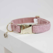 Hundehalsband Wolle Rosa Hundehalsband Wolle Rosa