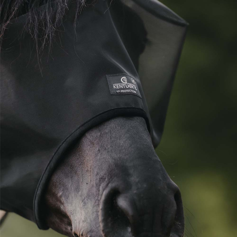 Fliegenhaube Classic ohne Ohren Schwarz