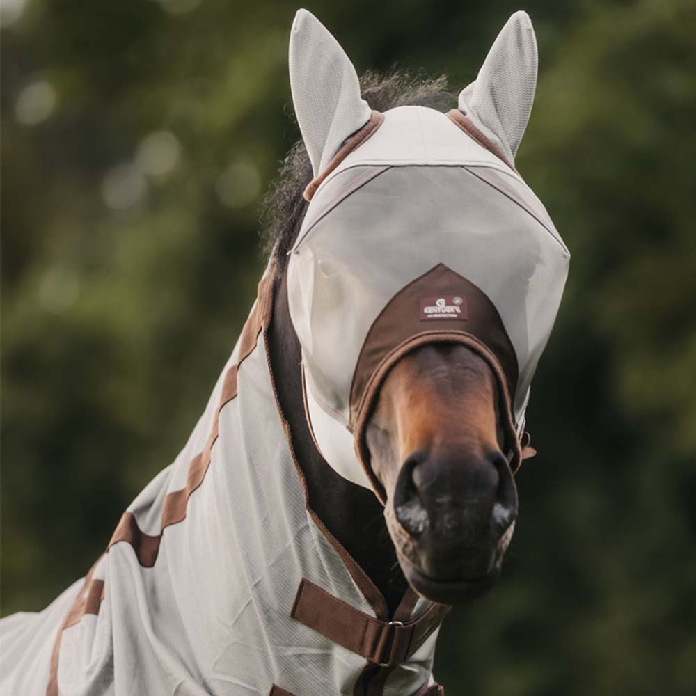 Fliegenhaube Classic mit Ohren Silber