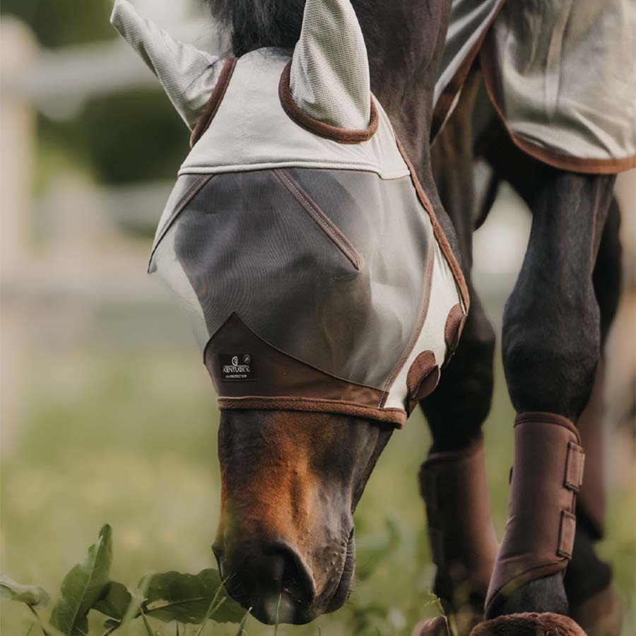Fliegenhaube Classic mit Ohren Silber