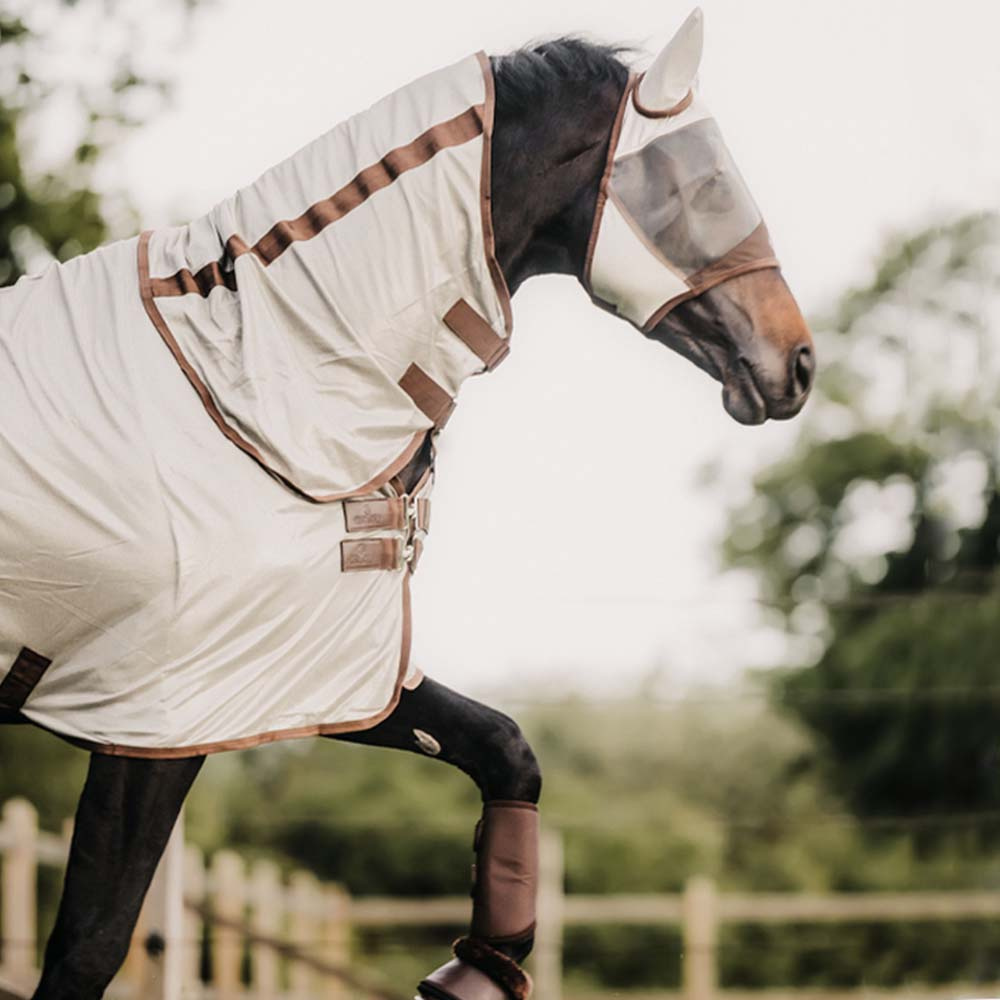 Fliegenhaube Classic mit Ohren Silber