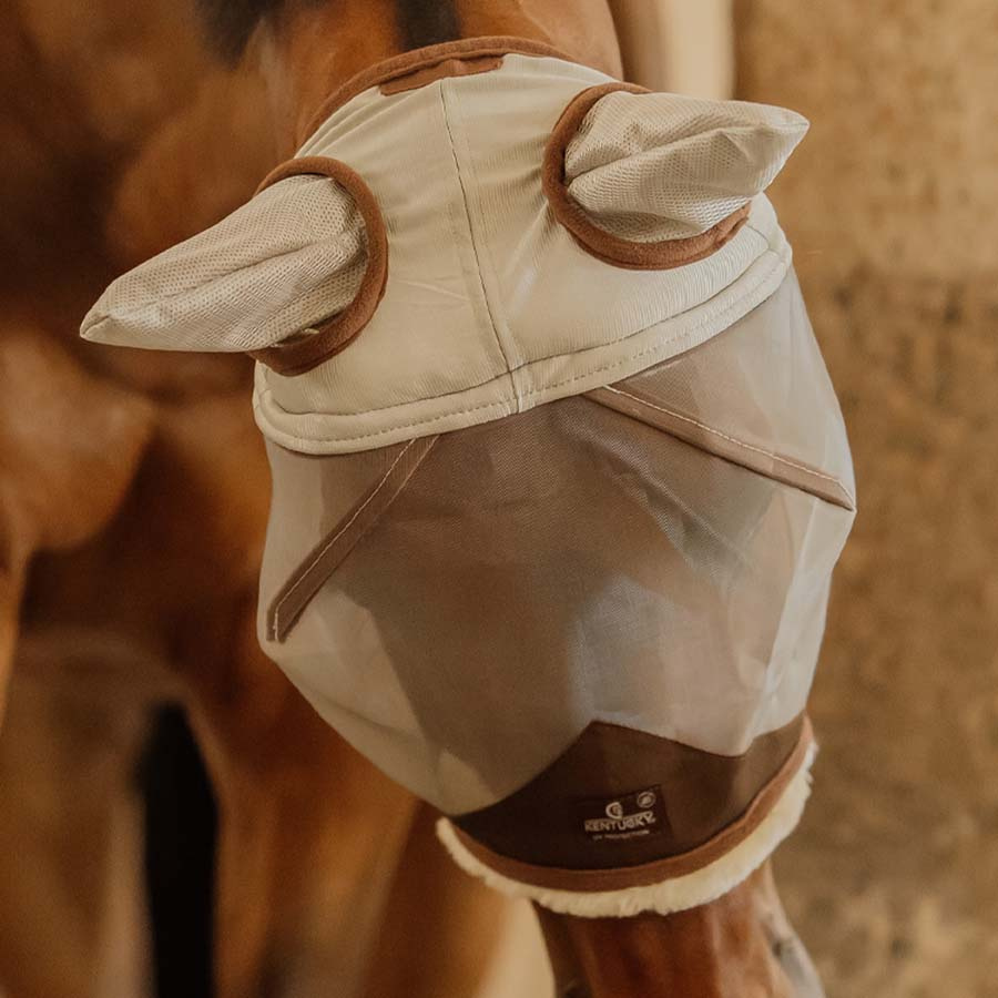 Fliegenhaube mit Ohren Skin Friendly Silber