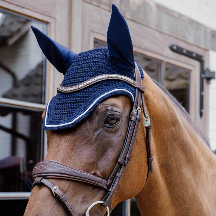 Haube Wellington Diamond Rope Marineblau