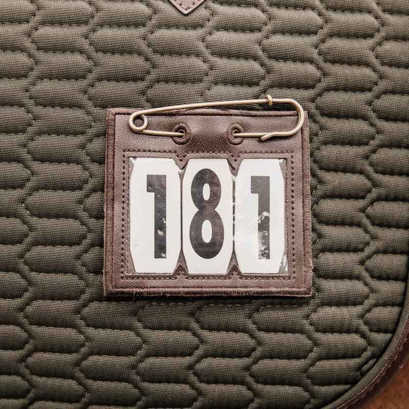 Nummernschild PVC Safety Pin Braun
