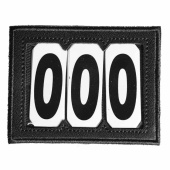 Nummernschild PVC Velcro 3 Numbers Schwarz Nummernschild PVC Velcro 3 Numbers Schwarz