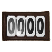 Nummernschild PVC Velcro 4 Numbers Braun Nummernschild PVC Velcro 4 Numbers Braun