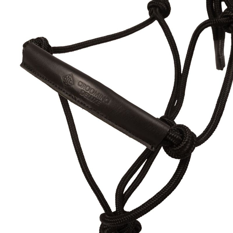 Knotenhalfter Grooming Deluxe Schwarz