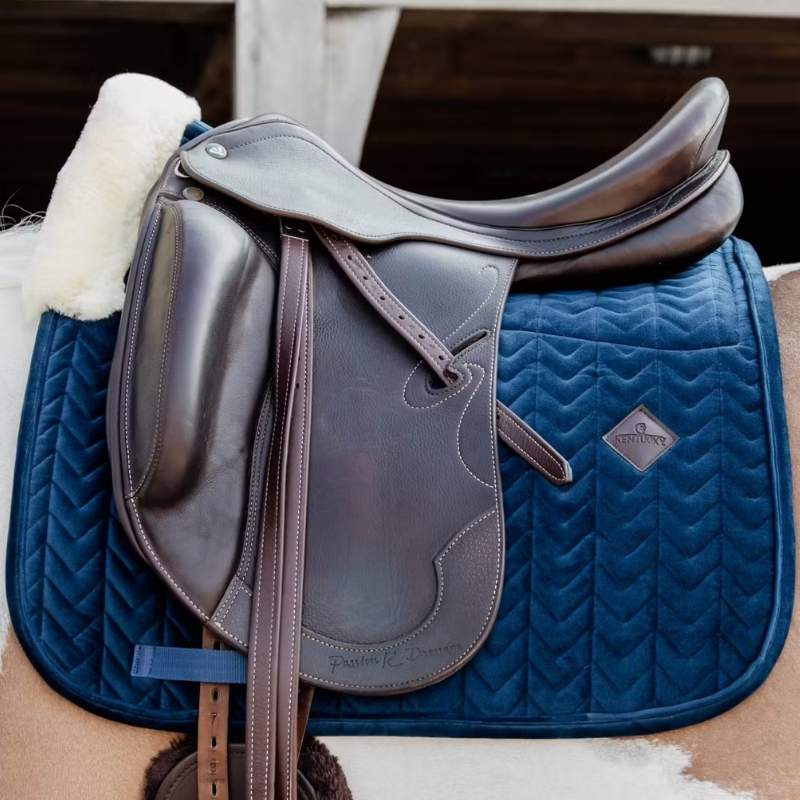Dressurschabracke Skin Friendly Velvet Marineblau