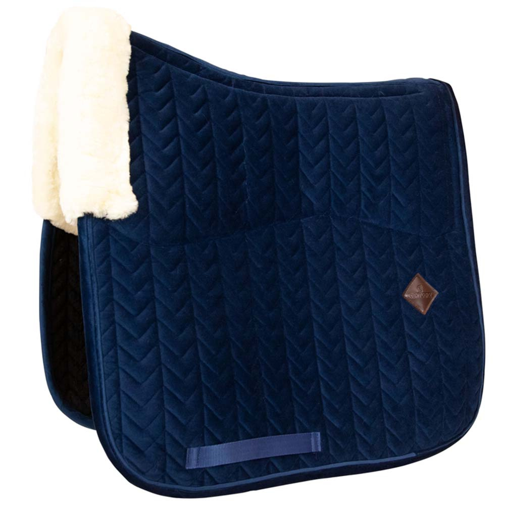 Dressurschabracke Skin Friendly Velvet Marineblau