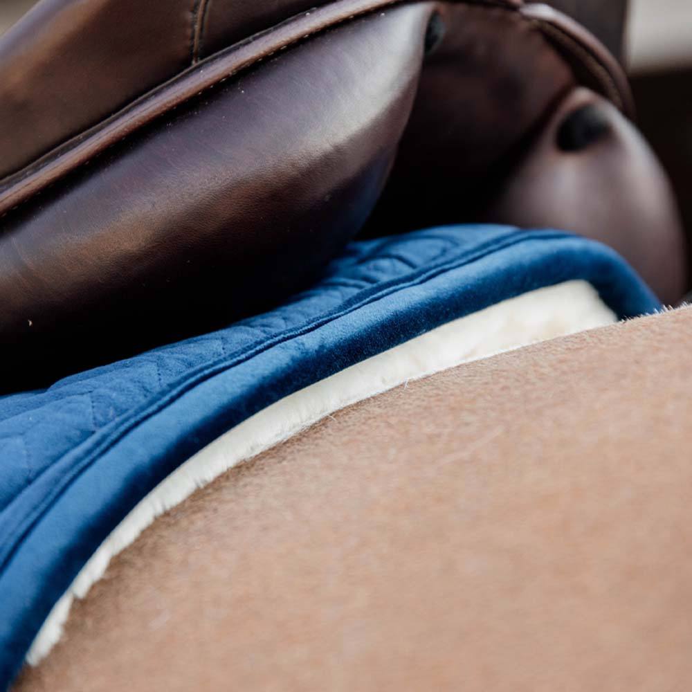 Dressurschabracke Skin Friendly Velvet Marineblau
