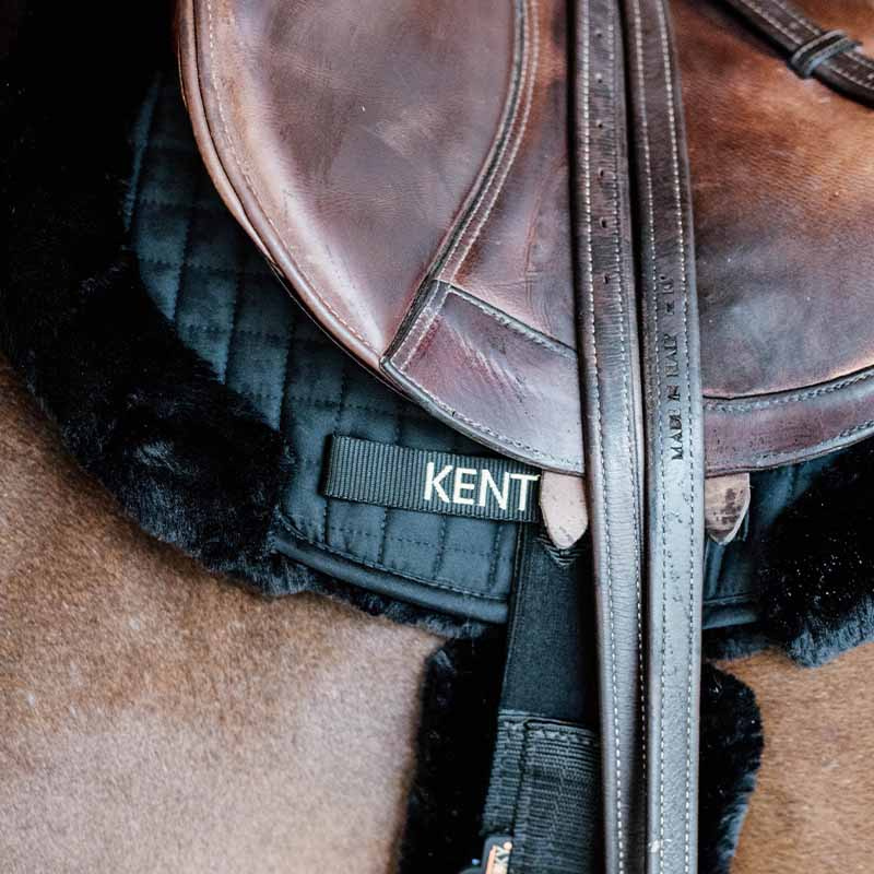 Satteldecke Hunter Vegan Sheepskin Schwarz