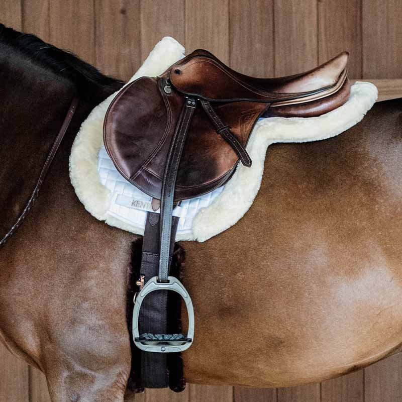 Satteldecke Hunter Vegan Sheepskin Weiß