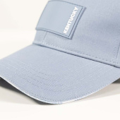 Cap mit Gummilogo Hellblau Cap mit Gummilogo Hellblau