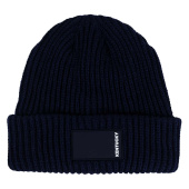 Mütze Beanie Rubber Logo Marineblau Mütze Beanie Rubber Logo Marineblau