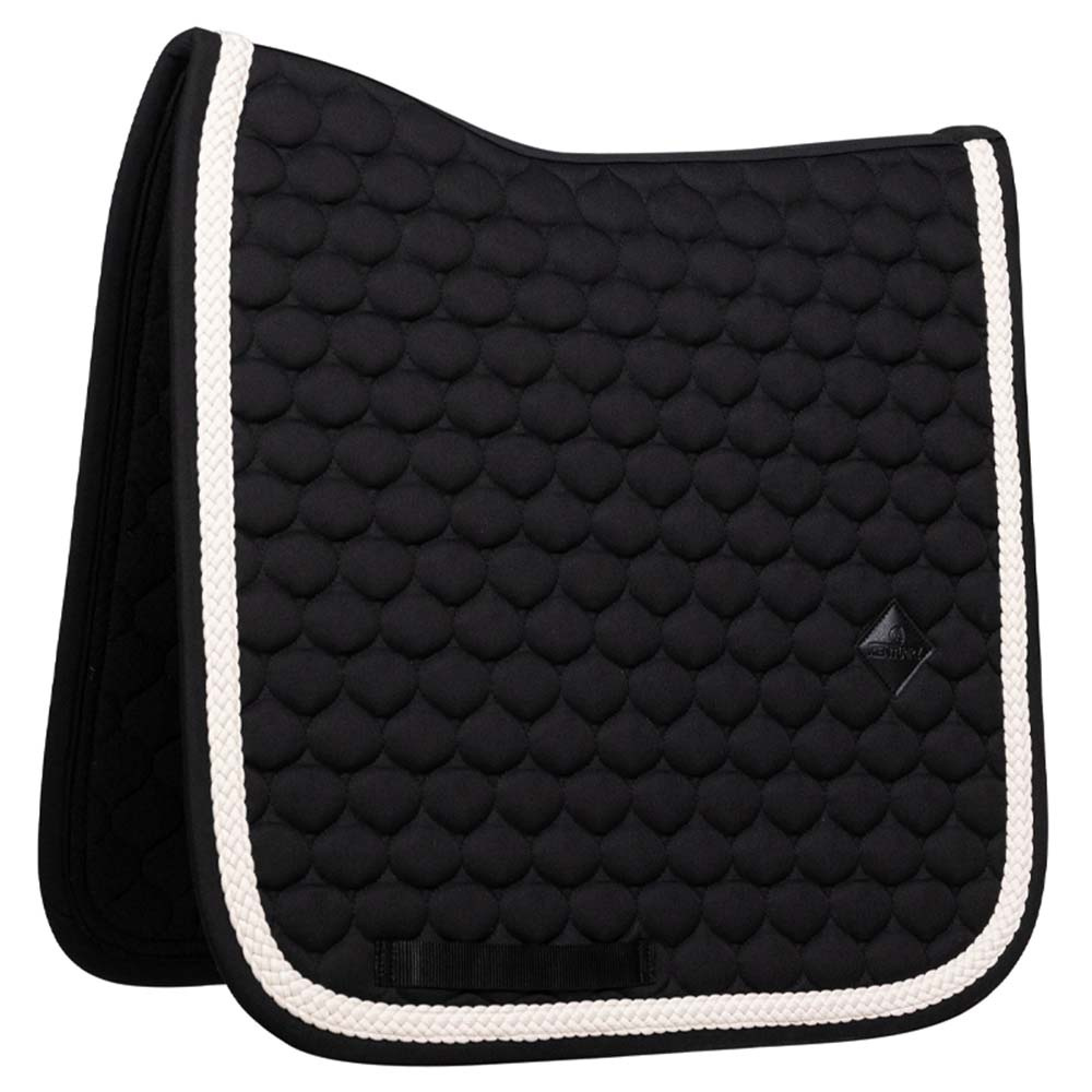 Dressurschabracke Plaited Cord Schwarz