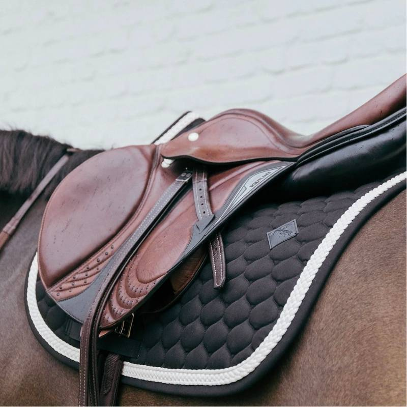 Schabracke Plaited Cord Schwarz