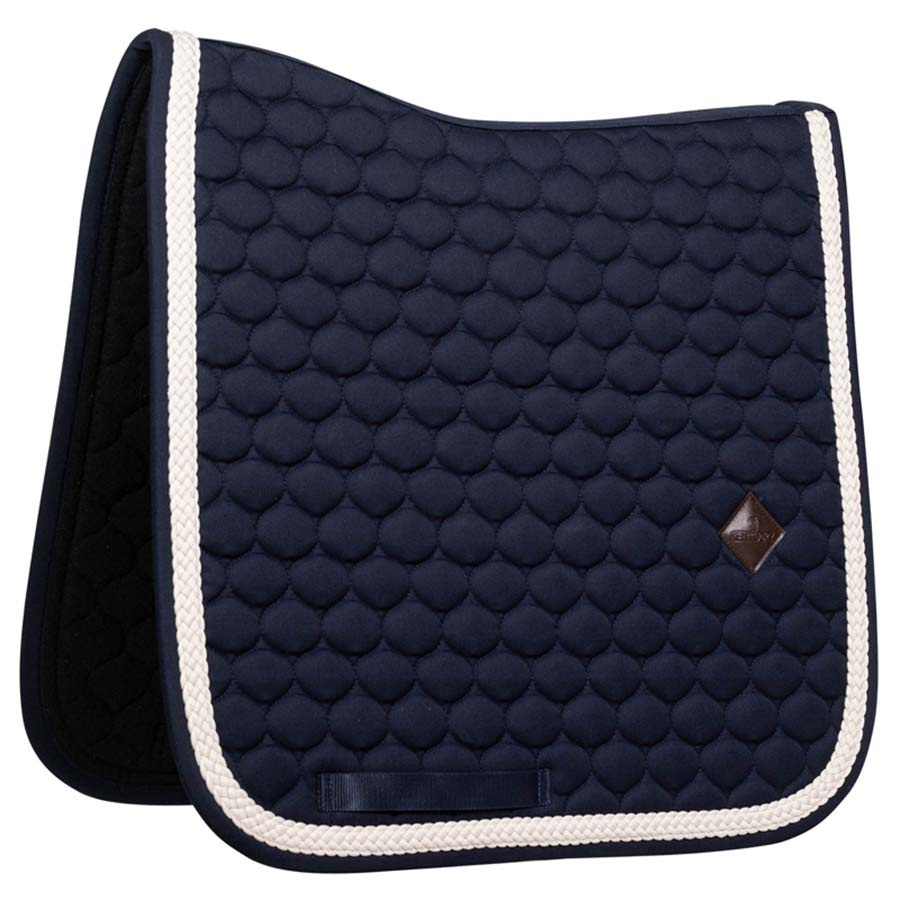 Dressurschabracke Plaited Cord Marineblau