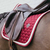 Dressurschabracke Plaited Cord Bordeaux Dressurschabracke Plaited Cord Bordeaux