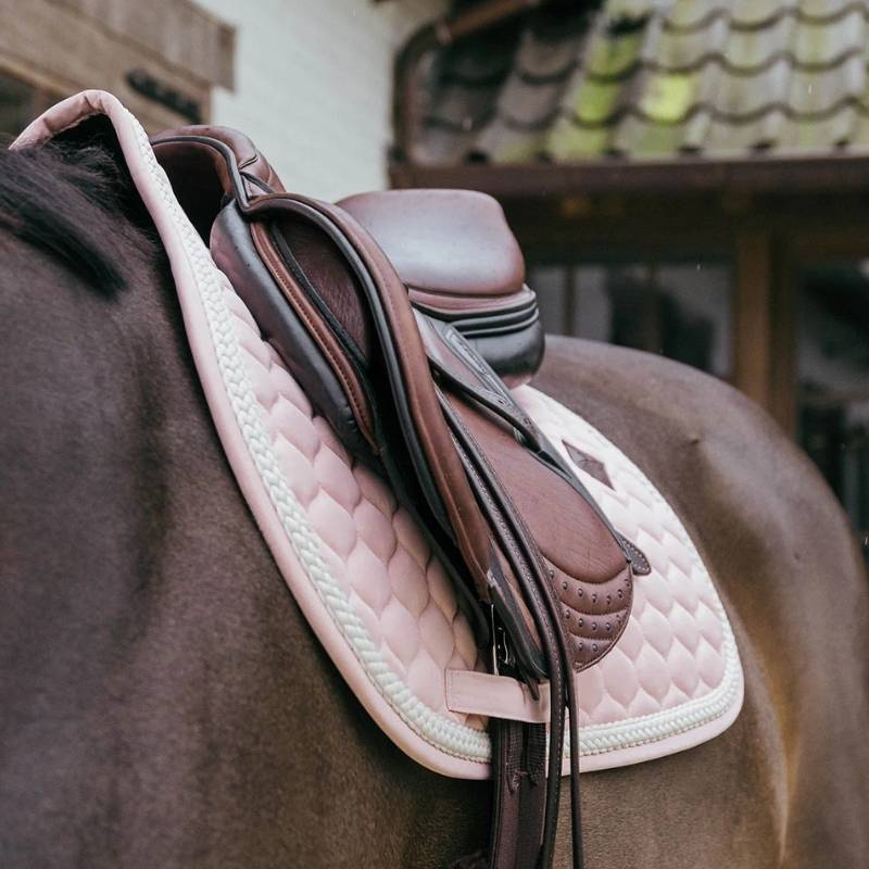Schabracke Plaited Cord Blassrosa