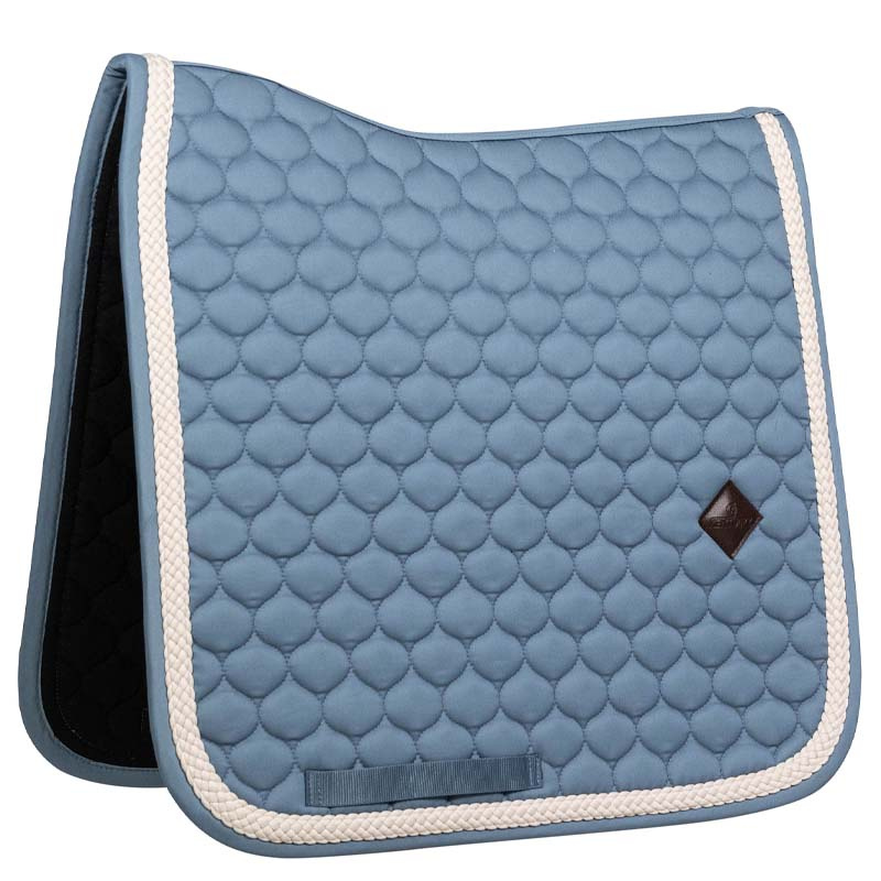 Dressurschabracke Plaited Cord Hellblau
