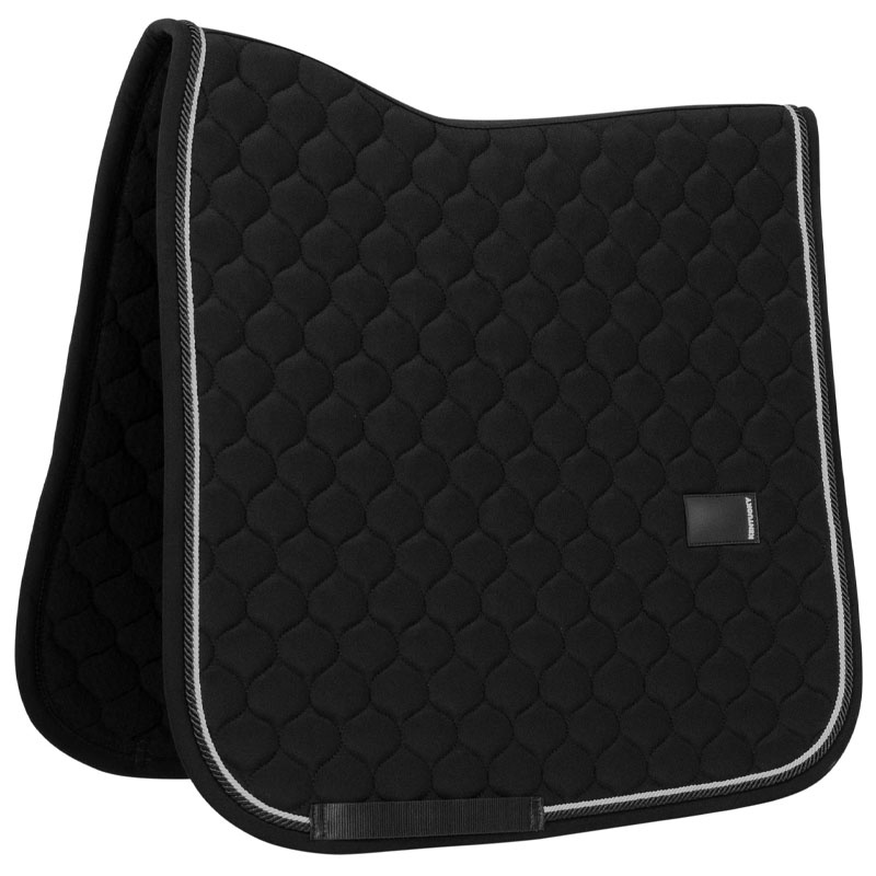 Dressurschabracke Onion Quilt Rubber Logo Schwarz