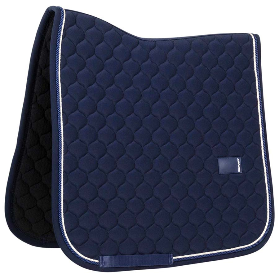Dressurschabracke Onion Quilt Rubber Logo Marineblau