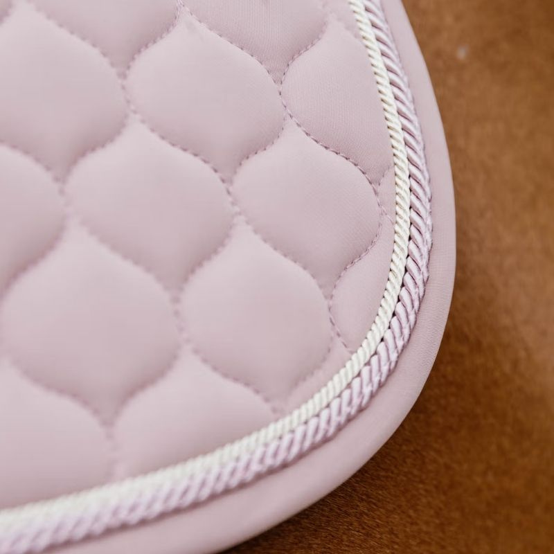 Dressurschabracke Onion Quilt Rubber Logo Altrosa