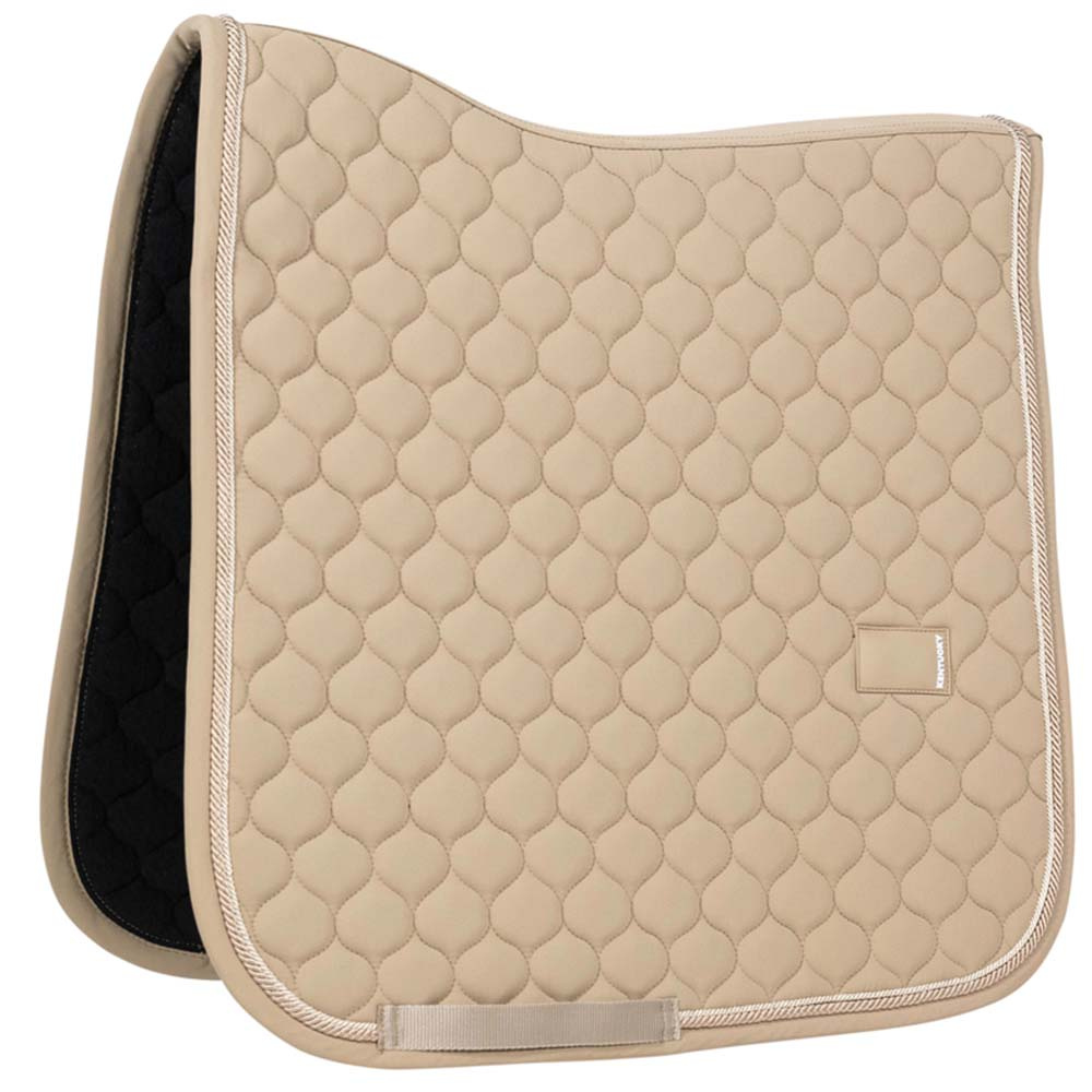 Dressurschabracke Onion Quilt Rubber Logo Beige