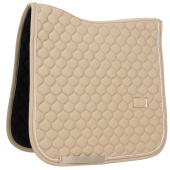 Dressurschabracke Onion Quilt Rubber Logo Beige Dressurschabracke Onion Quilt Rubber Logo Beige